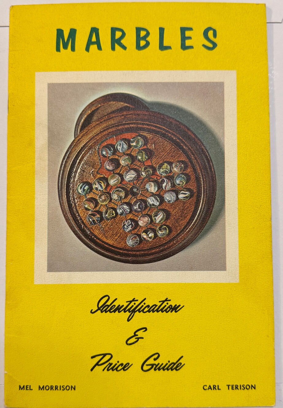 Marbles Identification & Price Guide Mel Morrison Carl Terison Vintage Book